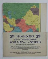 C.S. Hammond's Naval War Map of the World WWII Large 44