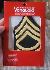 Vanguard Army Chevron: Sergeant First Class - Gold Embroidered Patch picture