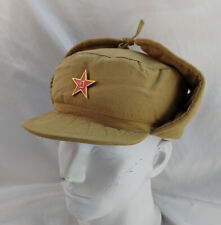 Korean War Chinese Soldier M-1950 Winter Hat Cotton Military Hat XL picture