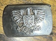 Antique Pre War Prussian Germany Military Eagle Crested Belt Buckle picture