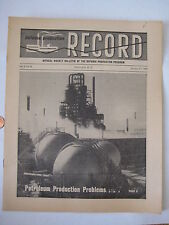 vintage 1952 Defense Production Record mid century Petroleum Problems Korean War picture