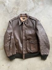 1940s WW2 Type A-2 Leather Flight Jacket size 44 Amazing Condition Painted picture