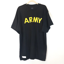 U.S. Army Physical Fitness Uniform APFU T-Shirt XL Short Sleeve Black NWOT picture