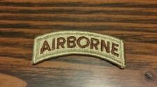 US Army Airborne Sleeve Military Patch Insignia Desert Tan United State America  picture