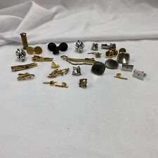 Lot Of Vintage Military Dress Accessories Tie Clips Buttons  picture