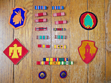 VINTAGE MIXED LOT Of WW2 and Other Eras US ARMY: RIBBONS, PINS AND PATCHES picture