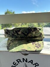 US Navy Working Uniform Type 3 Woodland Digital Camo 8-Point ACE Cap Size 7 1/4 picture