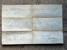 1863 - CIVIL WAR PAYMASTER'S - PAYMENT DOCUMENT - James Harper - with 2 Servants picture