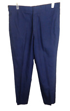 DSCP Blue Dress Military Trousers Sz 36L Mens Poly-Wool Pants picture