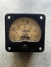 1940 DATED WW2 AIR MINISTRY VINTAGE AMMETER - 10A/8481 picture