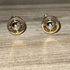 Vintage Classic Ball And Circle Cufflink Men’s Gold And Silver Tones Old Money picture