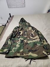 US ARMY LARGE LONG COLD WEATHER CAMOUFLAGE PARKA / JACKET  SP0100-02-D-4016 picture