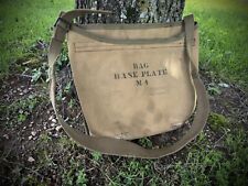 WW2 USGI 60mm Mortar Baseplate Canvas Carry Bag picture