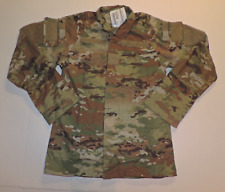 NEW WITH TAGS MEN'S SMALL LONG WOODLAND CAMO U.S. MILITARY COMBAT JACKET/SHIRT picture
