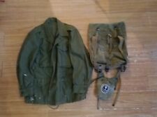 Vintage WWII US ARMY  COMBAT FIELD UPPER Backpack Carrying Bag,Jacket Lot picture