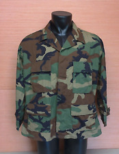US Military Issue Woodland BDU Camouflage Jacket Coat Size Large X-Short picture