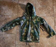 Military Cold Weather Parka Jacket Woodland Camouflage Small Short Gore-Tex M81 picture