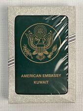 Vintage AMERICAN EMBASSY KUWAIT Most Wanted Playing Cards New In Box - Sealed  picture