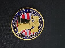 Rare United States of America let freedom ring home of the brave challenge coin picture