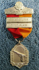 1947 Pistol Shooting Medal First Place American Legion Rare Vintage 160-57-18 picture