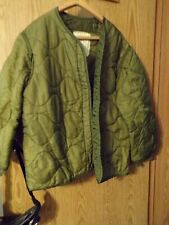 Vintage US Military Cold Weather Liner Jacket Field Coat OD Green picture