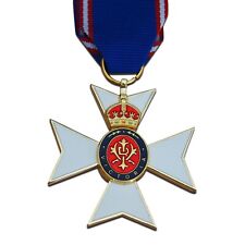 ROYAL VICTORIAN ORDER CROSS MEDAL RVO Maltese Cross British Empire Medal Copy  picture