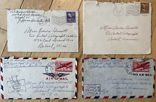 4 WWII Army Air Force covers, 2 w letters fm Latin America- rare APO #839 & #841 picture