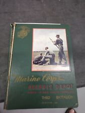 Year Book Marine Corps 1956  Paris Island 3rd Battalion Year Book.  Distressed  picture