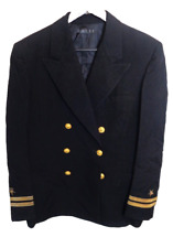 US Military Navy Service Coat Sz 39S Blazer Mens Jacket Wool picture