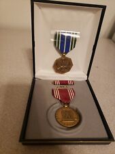 Vtg Efficiency Honor Fidelity Good Conduct Medal Ribbon Case Achievement Medal + picture