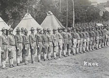 RARE WW1 U.S. ARMY at FORT KNOX ( FEDERAL GOLD RESERVE'S ) PHOTO POSTCARD RPPC picture