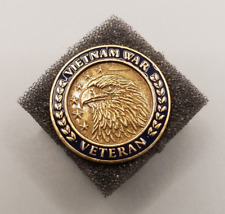 Vietnam War Veteran 50th Anniversary Eagle Commemorative Lapel Hat Pin in Case picture