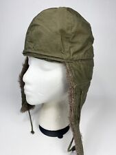 US Army Military Hamelco Winter Hat Field Cap Ear Flap Size 7 1951 Vintage  picture