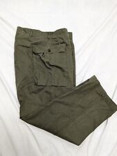 VINTAGE US ARMY COTTON HERRINGBONE PANTS 40S  WW2 MILITARY GREAT CONDITION 38 picture