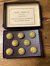Vintage USCG US Navy Eagle Anchor Military Buttons CO BLUES Frank Thomas Co NIB picture