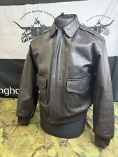 WW2 Reproduction A2 Leather Jacket 40” Chest Aviation Leather craft USAAF  picture