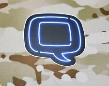 Q (Live Q or Die) - Neon Logo Sticker / Slap, Larger Version (Rare) picture