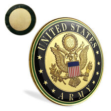 US Army Auto Car Emblem Gold Plated Bumper Sticker Metal Decoration picture