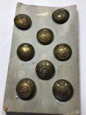 Royal Army Service Corps Brass Uniform Buttons - George VI   #21 picture