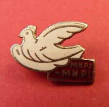 Soviet Russia WORLD PEACE Badge Dove Communist Propaganda Pin 50s Khrushchev Era picture