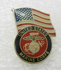United States Marine Corps US Flag Lapel Pin (A69) picture