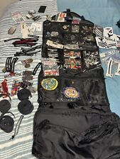 US Navy Military pin lot Medals Rank Patches Belt Buckles Boat Insignia picture