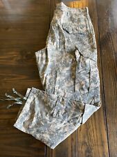 Army Combat Uniform Digital Camo Double Cargo Pocket Button Fly Pants Medium  picture