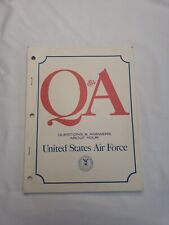 United States Air Force Recruiting Book Q & A 1974  69 Pages Paper Unbound picture