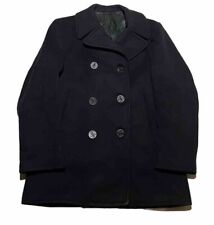 Vintage 40's WW2 US Navy 6 Button Wool Peacoat Excellent Condition Size 40 AL3 picture