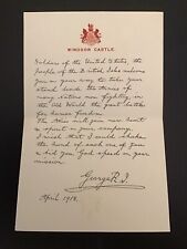 Vintage April 1918 World War I Letter  to Soldiers Windsor Castle picture