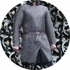 8 mm Flat Riveted Chainmail Mild Steel XL Size Riveted Chainmail Armor Shirt picture
