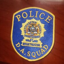 Police D.A. Squad Westchester County District Attorney Investigator Rare Patch picture