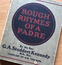 ORIGINAL WWI BRITISH MILITARY HISTORY BOOK: ROUGH RHYMES OF A PADRE, 1922 picture