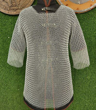 Aluminum Butted Chainmail Shirt Haubergeon, Medieval Costume Armor, picture